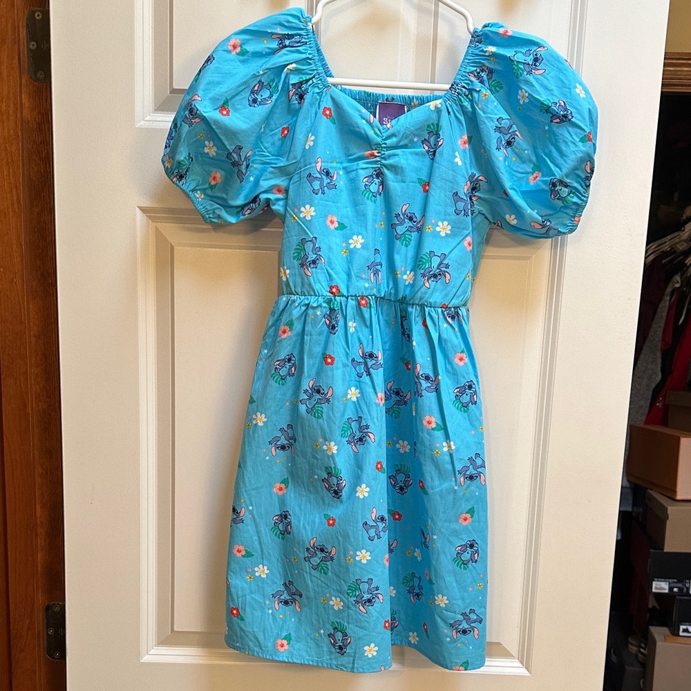 Blue Floral Kids Dress